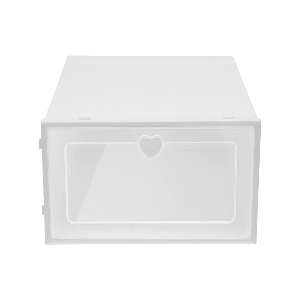 20pcs Stackable Shoe Storage Box Durable Plastic Sneaker Display Case Organizer - Image 2 of 4