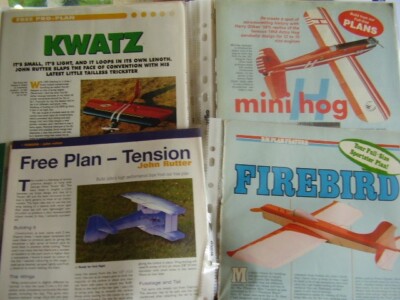 LOOK JOB LOT X 15 MODEL AIRCRAFT PLANS WITH BUILD INSTRUCTIONS FOR  AEROMODELLER