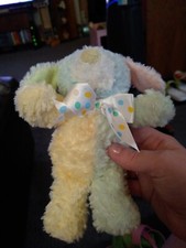 First And Main Nubby Floppy Ear Plush Dog with Rattle Baby Toy