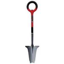 Radius Garden Durable Steel Root Slayer V-Shaped Tip Shovel, Red