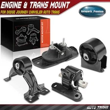 4x Engine Motor Mount & Transmission Mount for Dodge Journey Chrysler Auto Trans