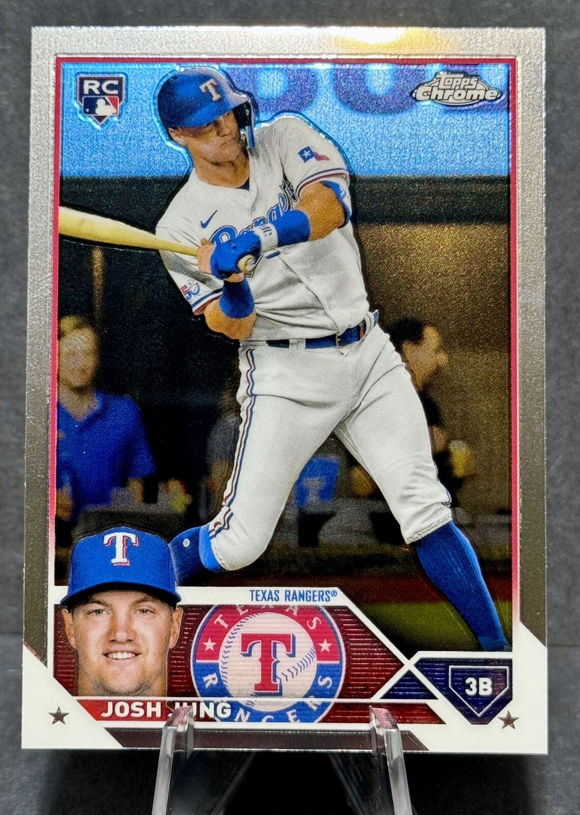 2023 Topps Chrome Josh Jung RC Base #93 Texas Rangers Rookie