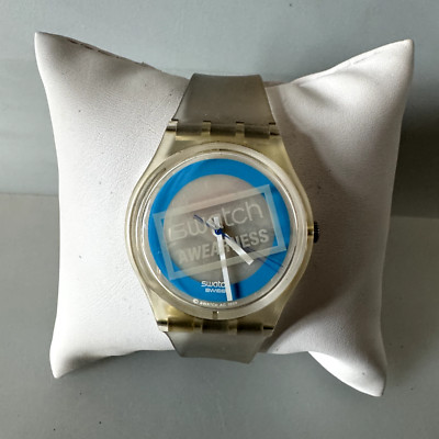Swatch Uhr EXTRA DÜNN AIDS AWARENESS GK326 Limited Ed. Swiss Armbanduhr 2000