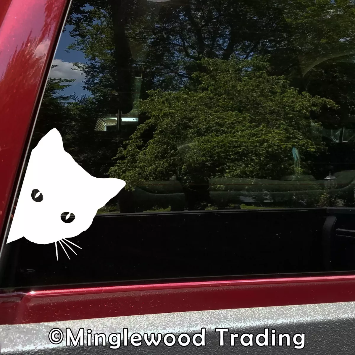 2x Peeking Cat Vinyl Decal Original From 2018 Cat Sticker 