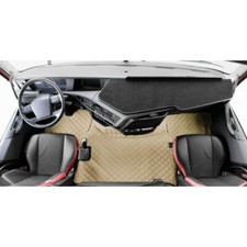 Paar Teppiche + Lederbezug In Ekelpelz Champagner Volvo FH4 Ab 2013 Automatik