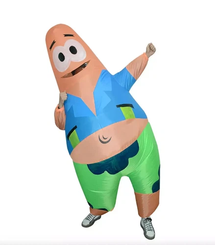 Patrick Star Inflatable Costume Suit Outfit Party Cosplay Sponge Bob Halloween - Picture 3 of 4