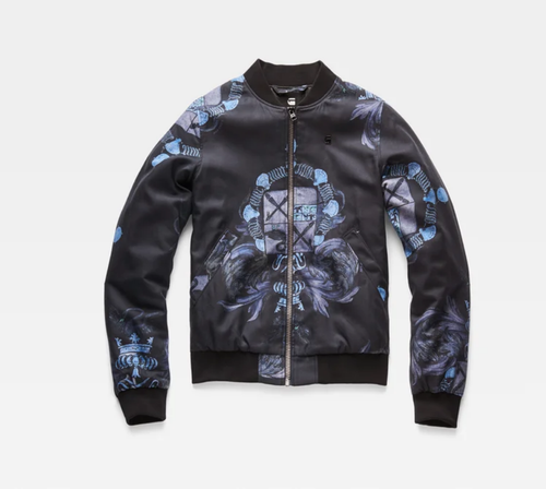 G-star raw -new meefic quilted hdd overshirt - jassen -dames-blauw - Kleding kopen? | Korting tot 52