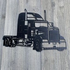 Semi Truck Metal Sign Cutout