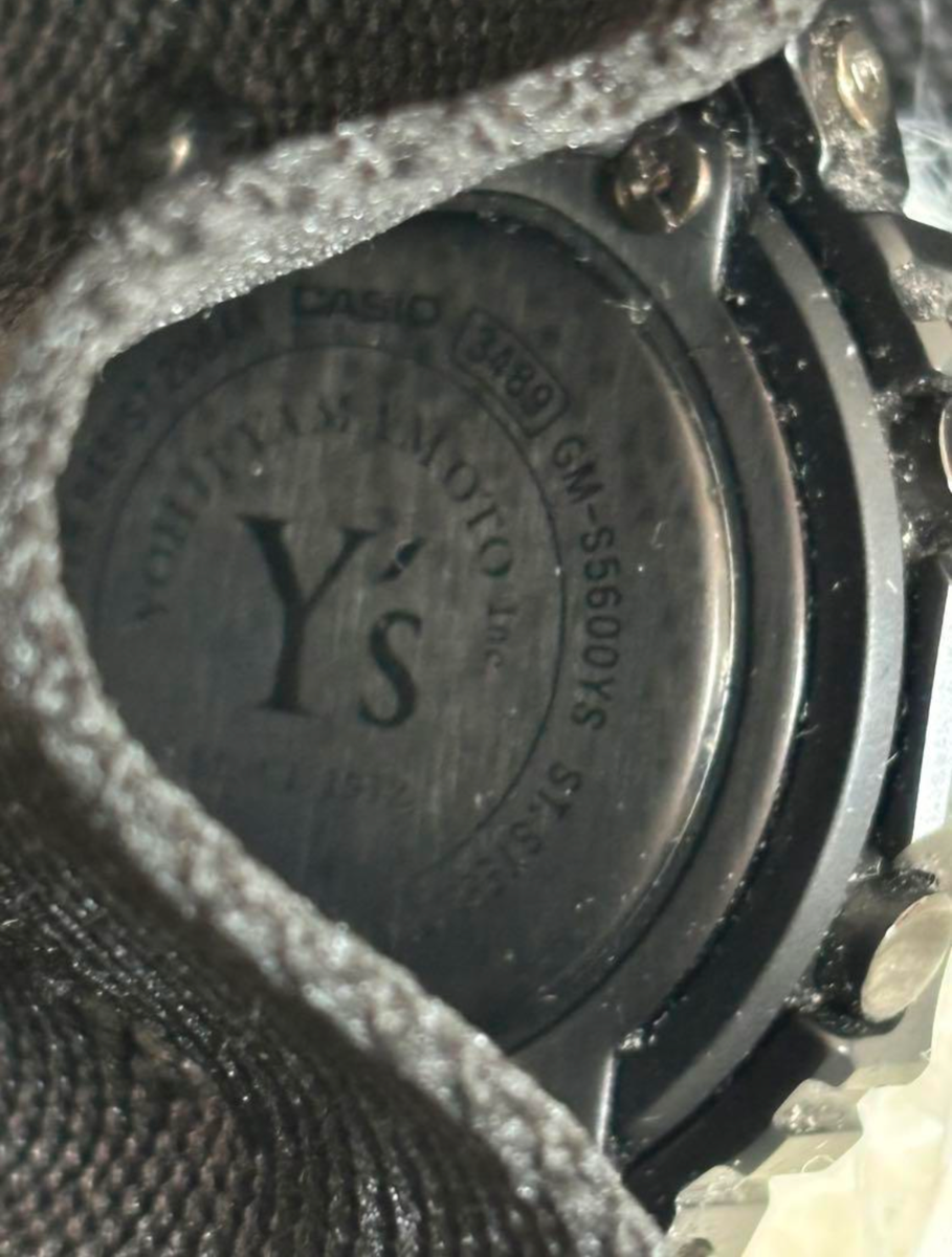 Casio G-SHOCK Y's Yohji Yamamoto Collaboration Model GM Casio G-SHOCK Y's Yohji Yamamoto Collaboration Model GM