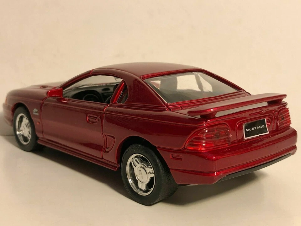 WELLY 1994 MUSTANG GT RED 1:32 DIECAST MODEL CAR 5.25" PULL BACK NEW NO BOX - Image 4 of 4