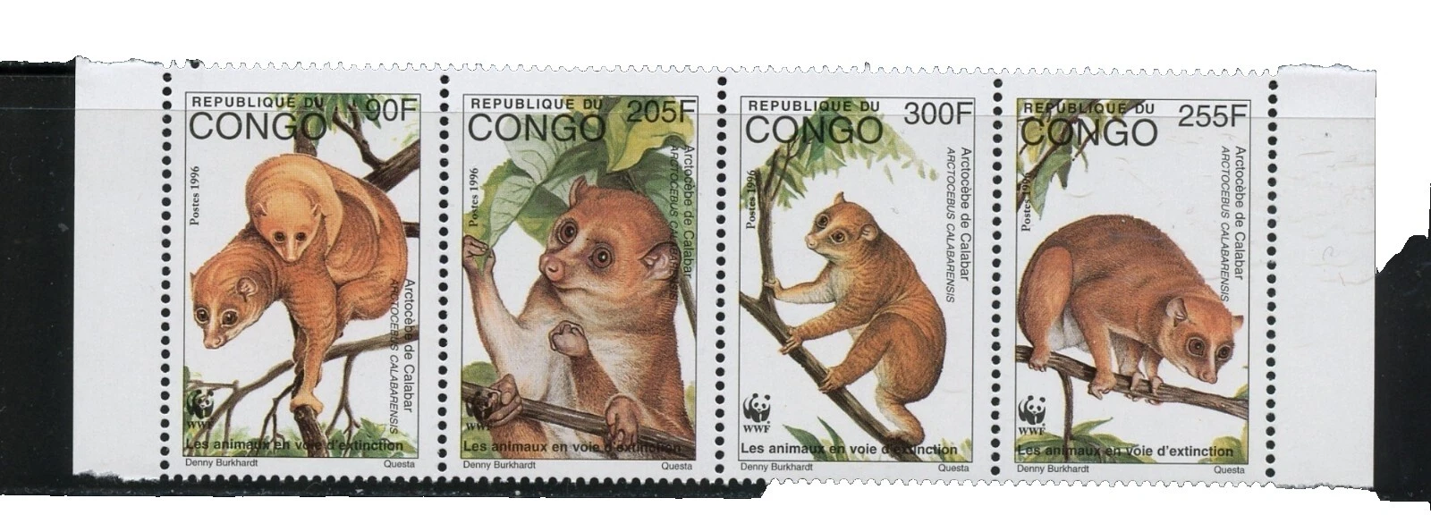 World Wildlife Fund (WWF) Congolese Stamps