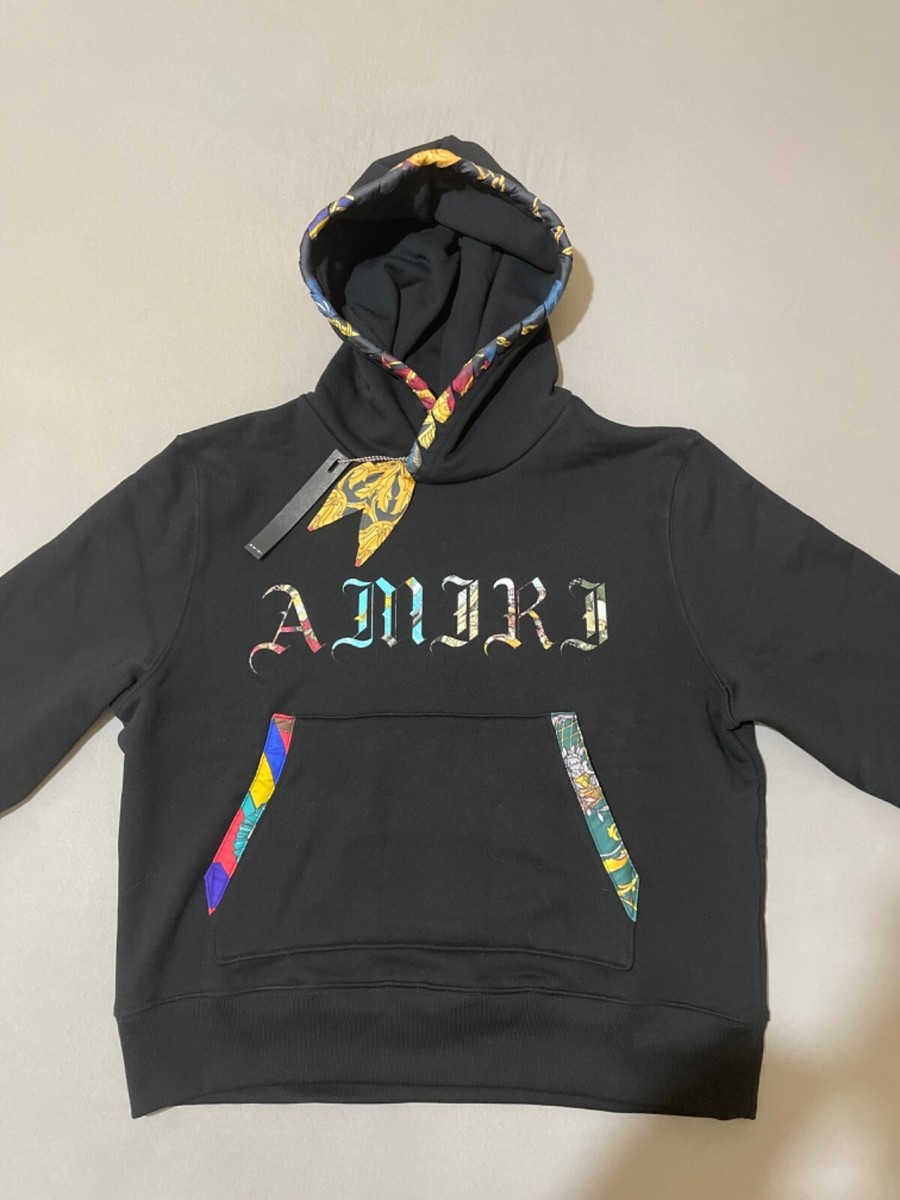 Amiri Black Patch Scarf Hoodie | eBay