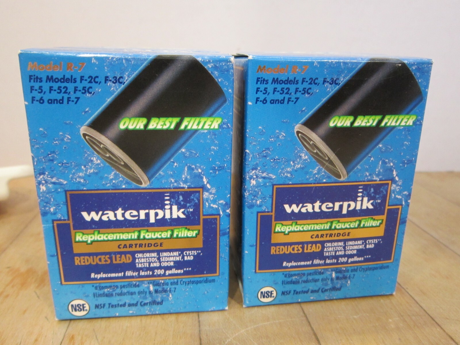 Waterpik F7 water filter and 2 unopened replacement filters for F7,F2