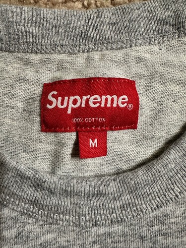 Supreme No Thanks Short Sleeve Heavyweight T-shirt Mens size Medium Grey - 第 3/7 張圖片