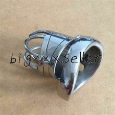 Male Stainless Steel Chastity Cage Sleeve Rings Chastity Device Stealth Lock