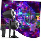 Halloween Lights Projector Outdoor,Water Wave Aurora Holiday Spotlight with 