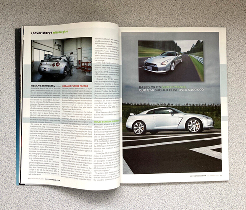 Motor Trend Magazine 2007 Five (5)Issues Infiniti G37, Cadillac CTS, Nissan GT-R - Picture 24 of 24