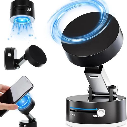 Vacuum Magnetic Phone Holder Stand, Strong Suction Cup, Mobile Stand for Car
