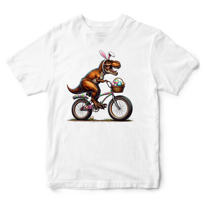 Lustiges T-Shirt Ostern Dinosaurier Fahrrad Shirt Junge Spaß Feiern Reiten Radfahren...