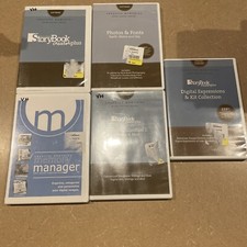 5 Lot Creative Memories CD Software Scrapbooking StoryBook Creator Digital Fonts