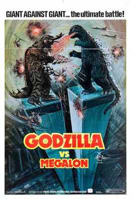 Godzilla Vs Megalon Poster 03 Blechschild A4 12x8 Aluminium