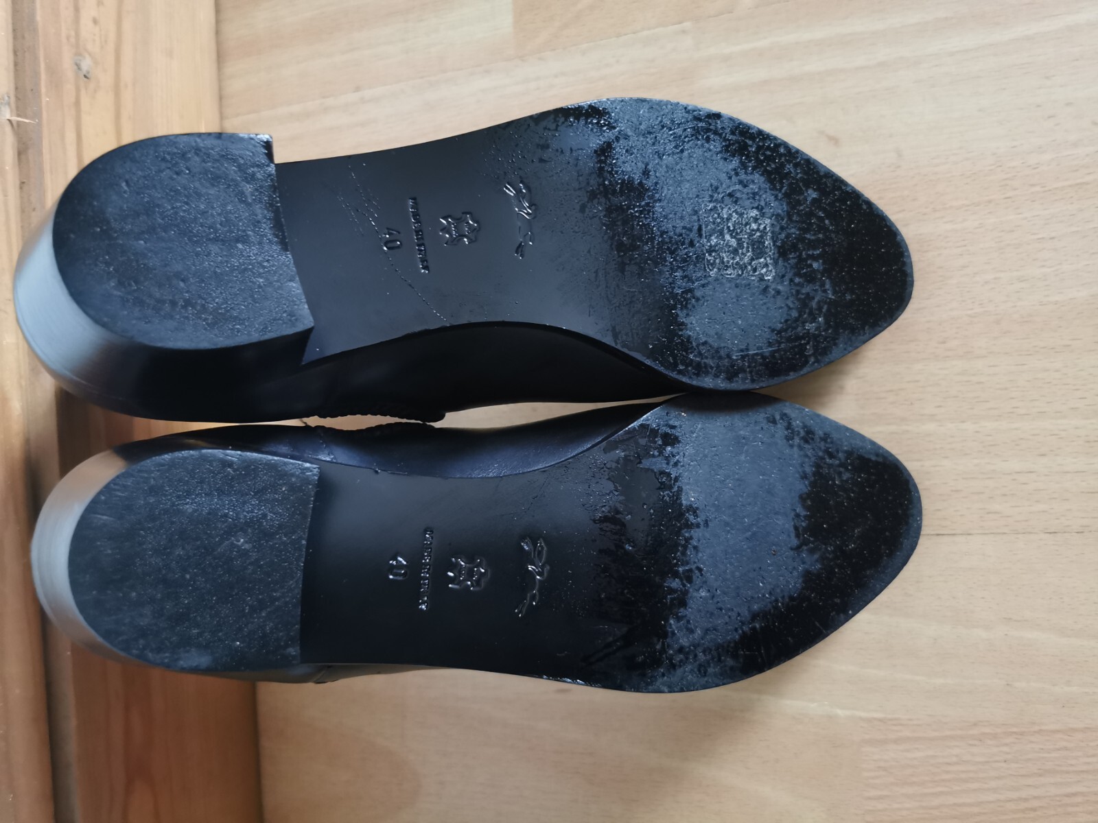 Women's Longchamp Black Leather Ankle Boots Size UK 7 image 9