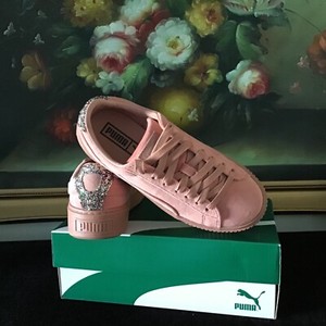 puma platform velvet crushed gem