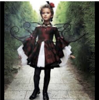 Girls Wish craft Fancy Witch Fairy Dress Only Sz 10 GUC