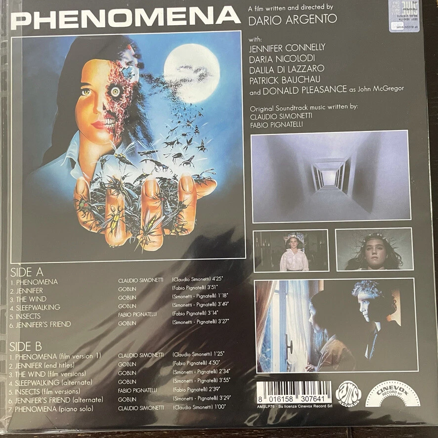 PHENOMENA OST Soundtrack LP Dario Argento Goblin Claudio Simonetti 2014 AMS - Image 2 of 2