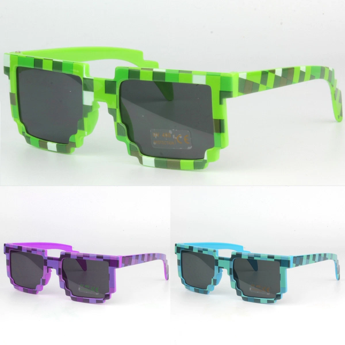 Kinder Kinder Pixel Mosaik 8 Bit niedrige Auflösung Sonnenbrille UV400 Schutz