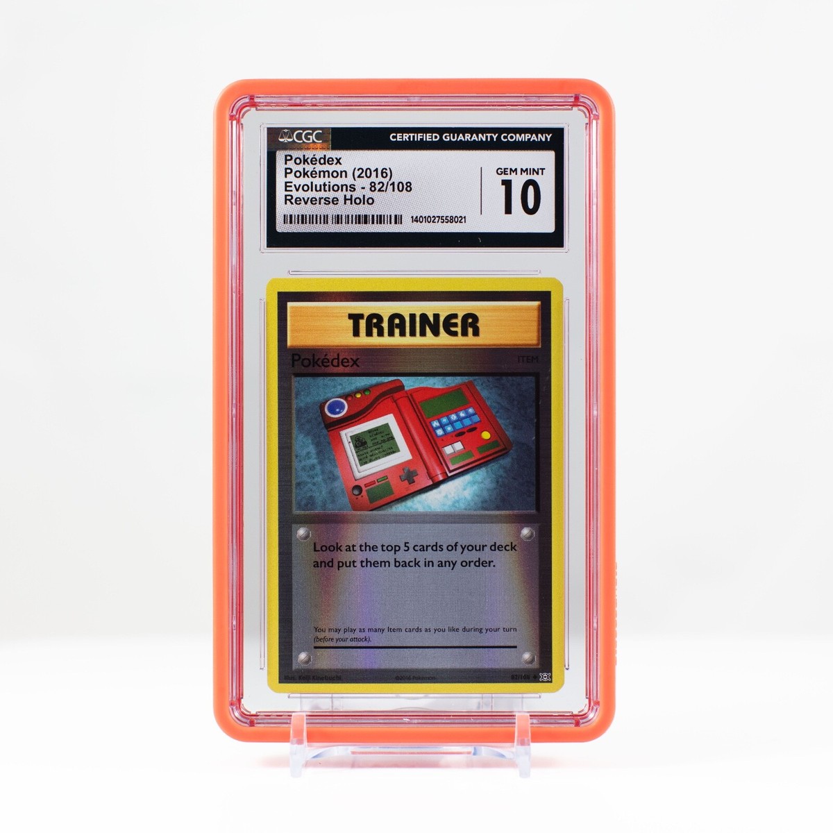Pokémon Pokedex Reverse Holo 82/108 XY Evolutions CGC 10 - Gem
