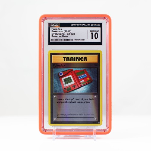 Pokémon Pokedex Reverse Holo 82/108 XY Evolutions CGC 10 - Gem Mint