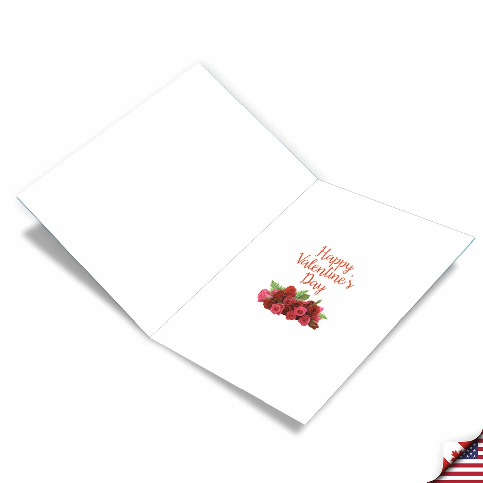 1 Tarjeta de Felicitación Jumbo Día de San Valentín - Tiza y Rosas San Valentín J2358DVDG Foto 3 de 4