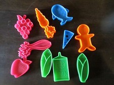 Mattel '72 plastic pretend play food celery grapes cookie carrot cheese corn