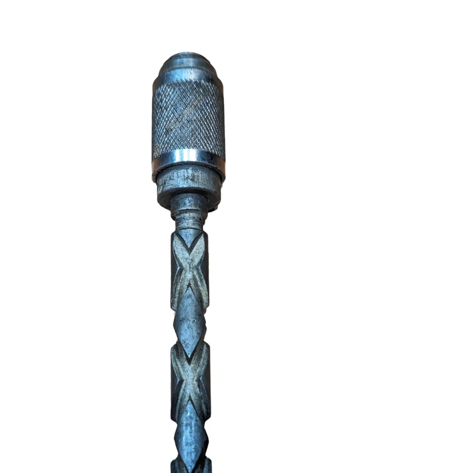 VTG Craftsman Spiral Push Drill Hand Tool Wood Handle Germany Antique Tool - Image 3 of 4