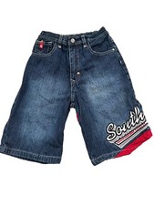 South Pole RN82628 Y2K Boys Denim Jean Shorts Size 7, Large Graphics