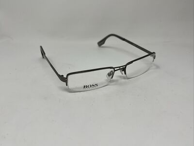 HUGO BOSS EYEWEAR ITALY 0301/U LN4 GUNMETAL 53/17/140  EYEGLASSES !555
