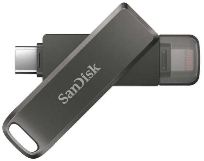 SanDisk iXpand Luxe Flash Drive for iPhone & iPad Lightning & USB