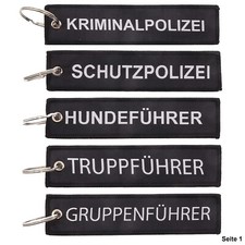 POLIZEI SCHLÜSSELANHÄNGER KRIMINALPOLIZEI HUNDEFÜHRER TRUPPFÜHRER GRUPPENFÜHRER