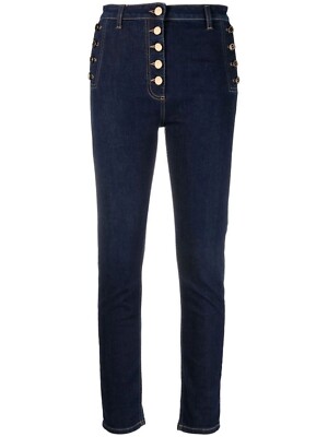 Elisabetta Franchi High WaistSkinny Jeans, Sz 29