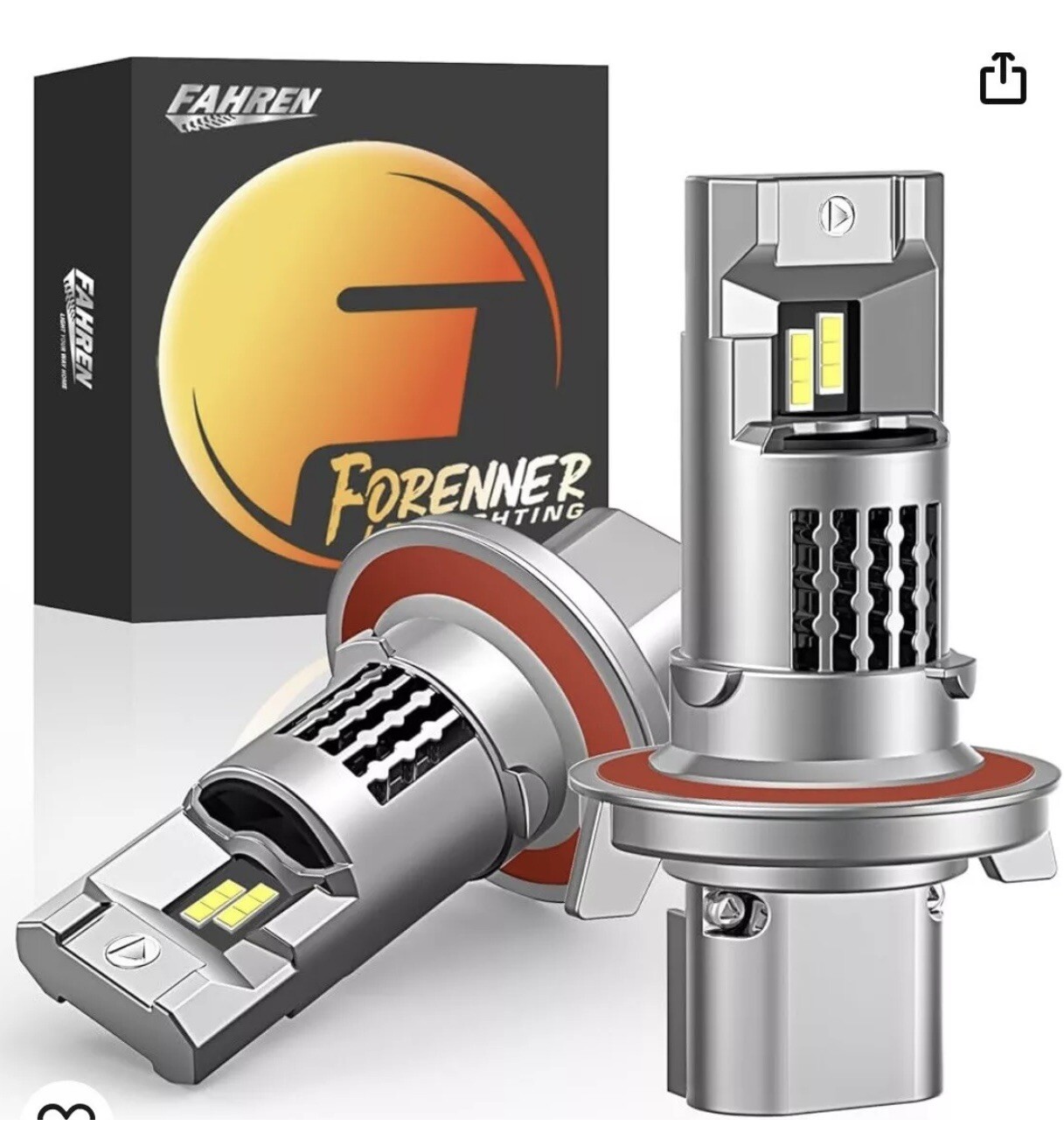 forenner H13/9008 LED Bulb, 24000LM Ultra Brighter, Real 1:1 Size6500K ONR157Q26