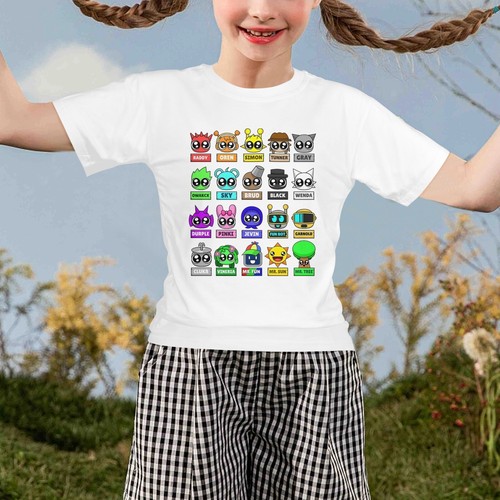 Funny Sprunki Kids Shirt All My Sprunki Toys Youth Kids T-Shirt - Picture 6 of 19