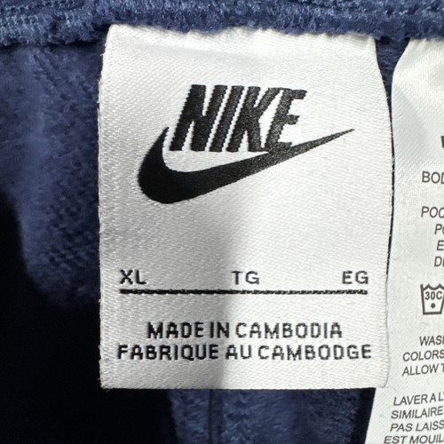 Nike Large Sportswear Club Fleece Big Kids French Terry Shorts Navy Blue NWT - Picture 8 of 14