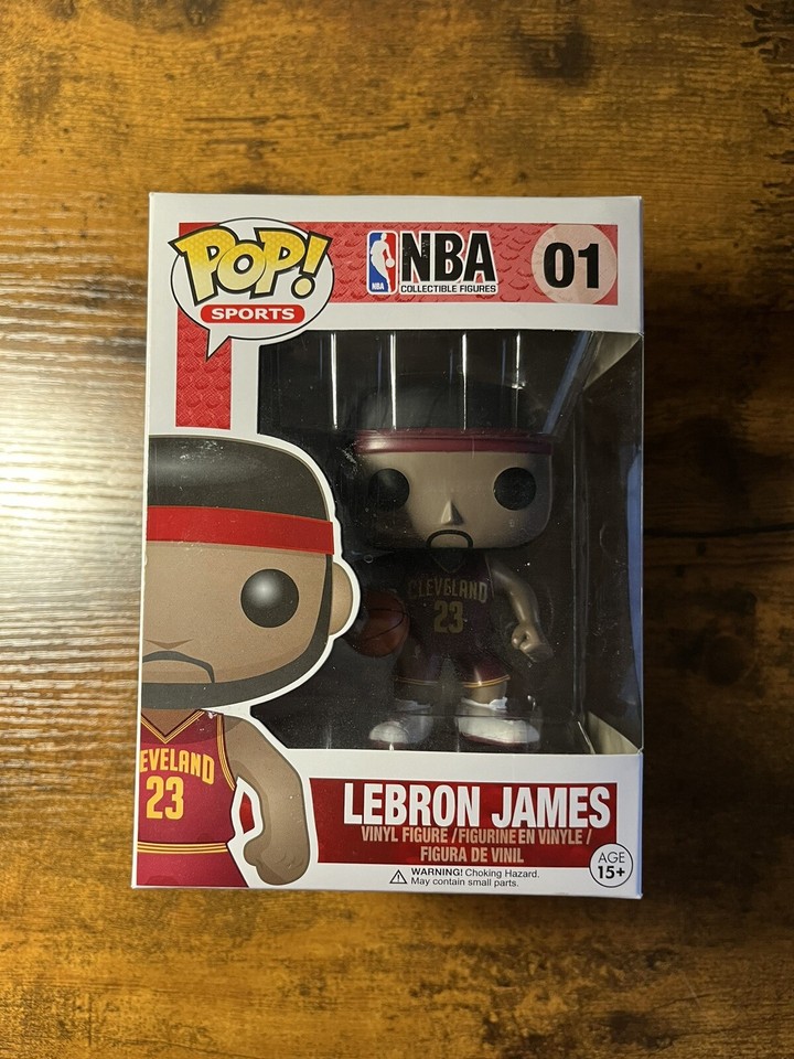Funko Pop! LeBron James Cleveland Cavaliers 01 Vinyl Figure eBay