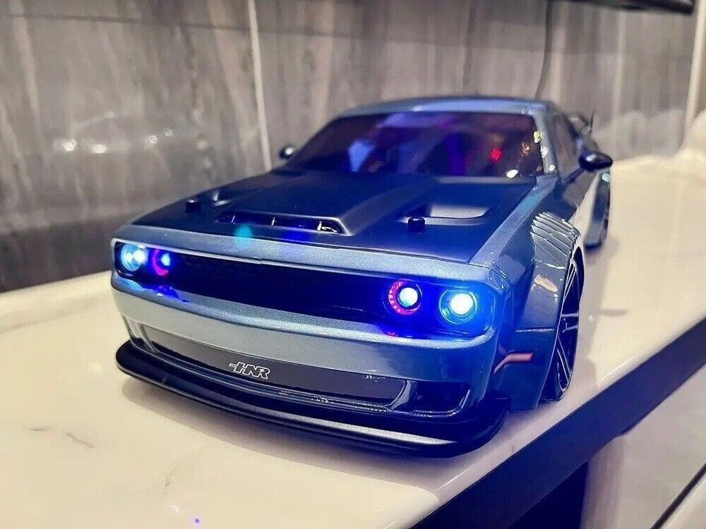 RC 1/10 DODGE CHALLENGER HELLCAT SRT Brushless AWD Drift Car