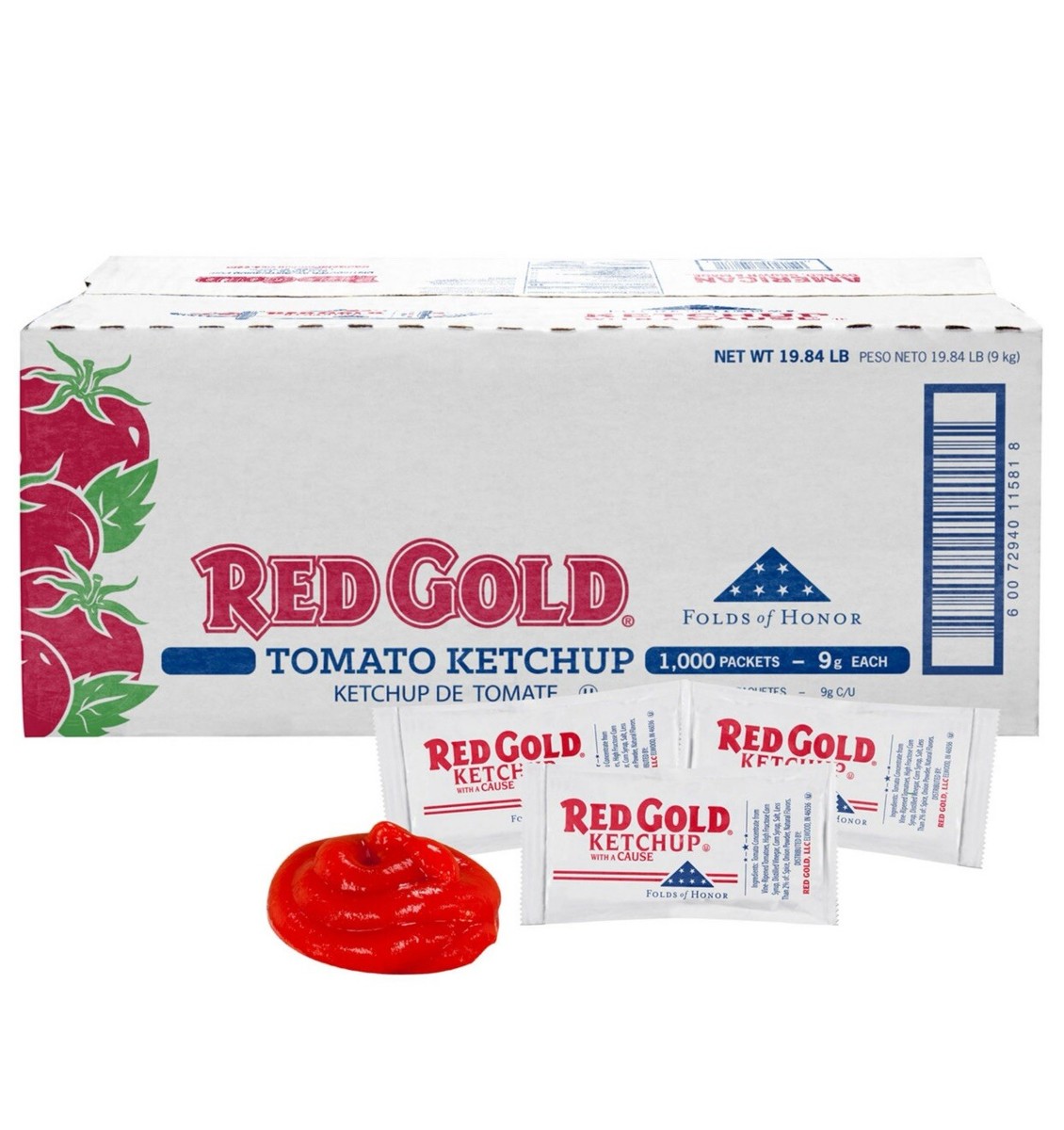 Red Gold Tomato Ketchup Single-Serve Packets (1,000 ct.) ~Package May Vary.  | eBay