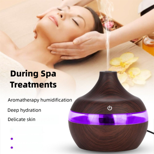 Wood Grain Humidifier 300ml Capacity Essential Oil Diffuser Air Freshening - Bild 6 von 14