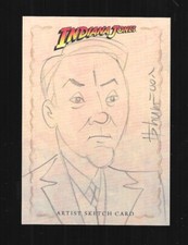 Indiana Jones Heritage 2008 sketch card Howard Shum Marcus Brody DEHOLM ELLIOT