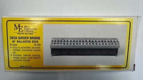 Micro Engineering Company 75-153 40' Ballasted Deck Girder Bridge Kit N Scale