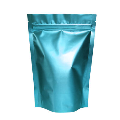 Cerulean Blue Leak Proof Air Tight Stand-Up Zip Seal Bags for Body Scrub Product
